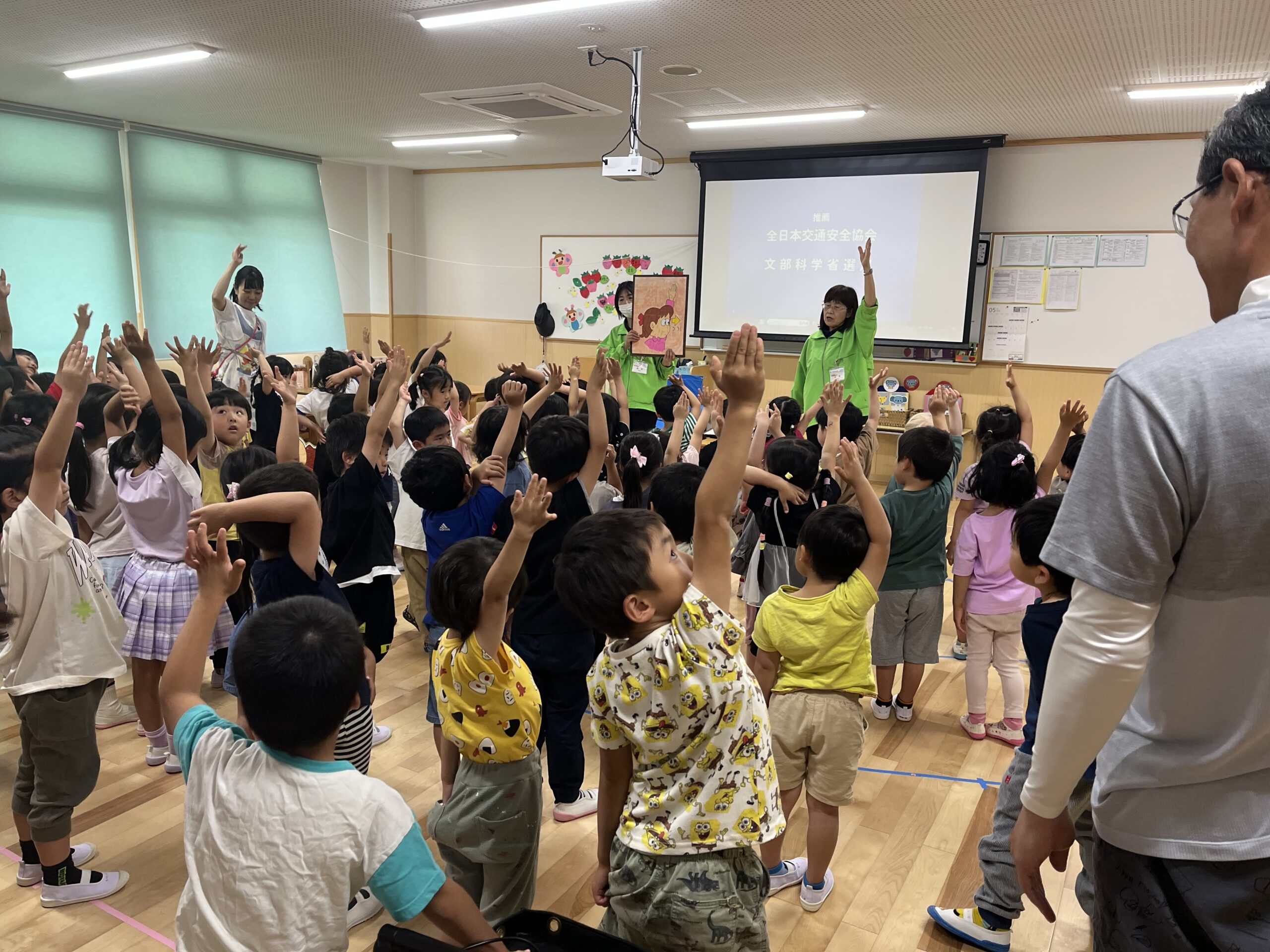 交通安全教室をしました。