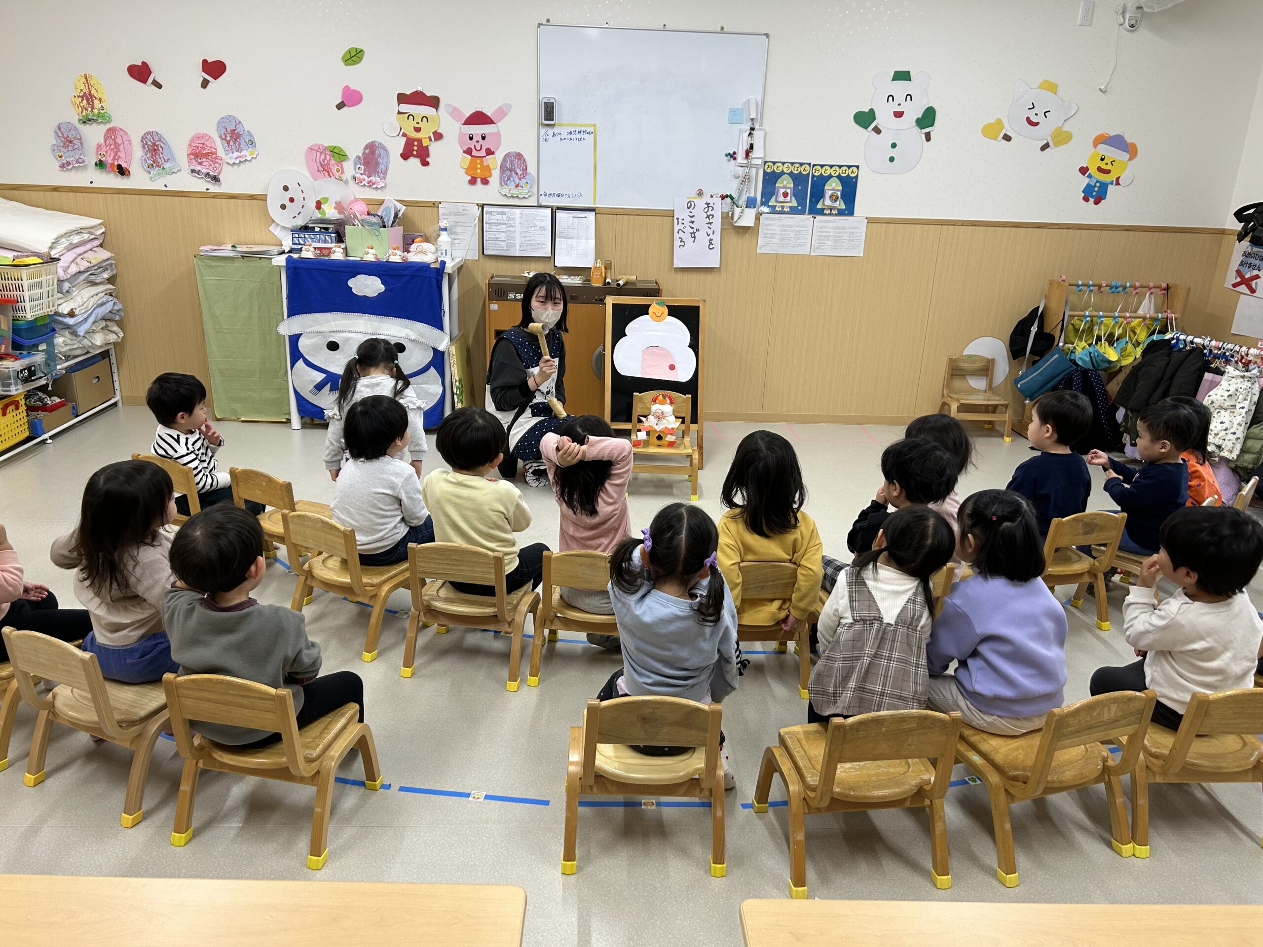 【未満児組】1月の食育(0・1歳児、2・満３歳児)
