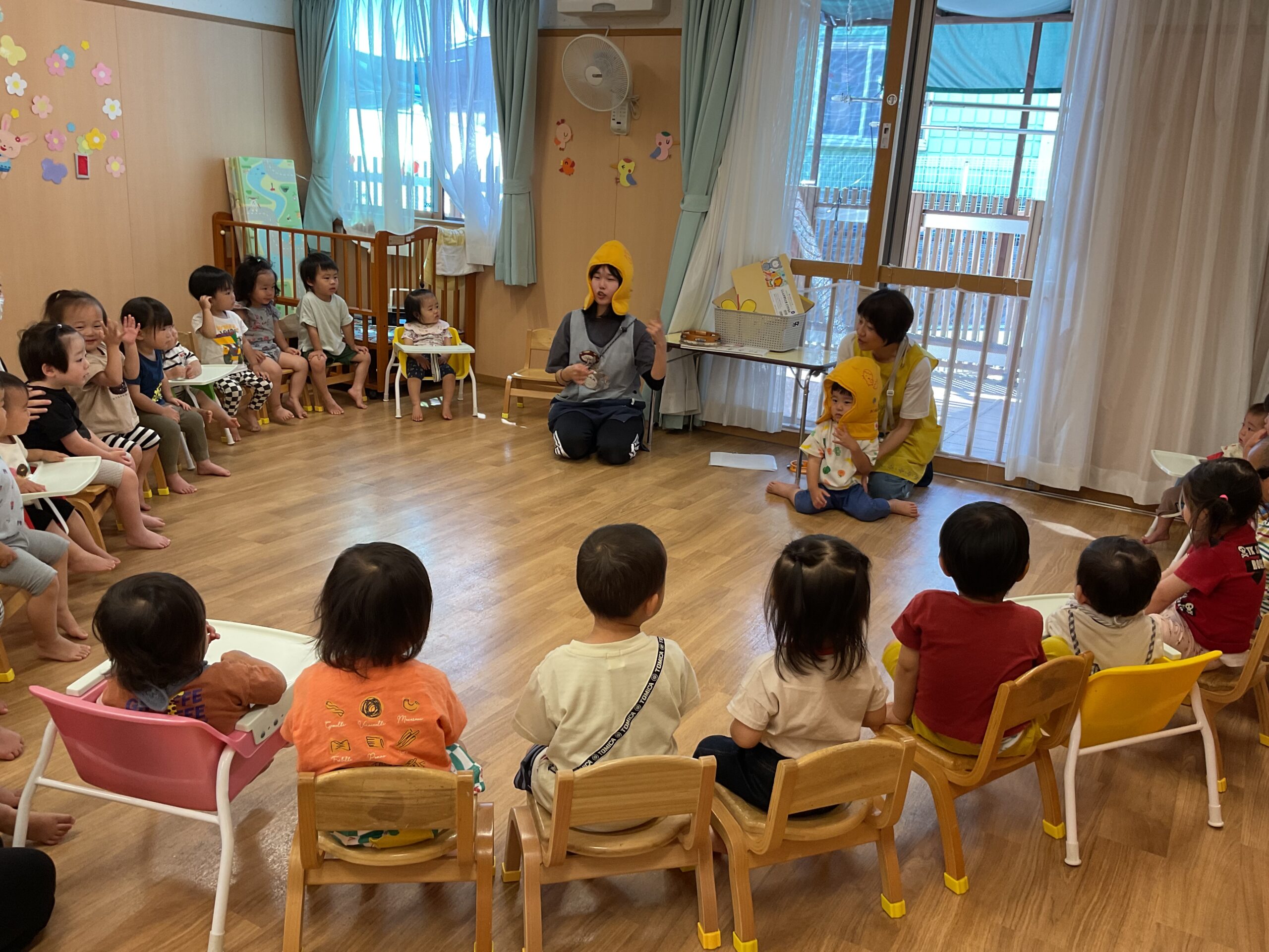 【未満児クラス】５月の防災訓練の様子