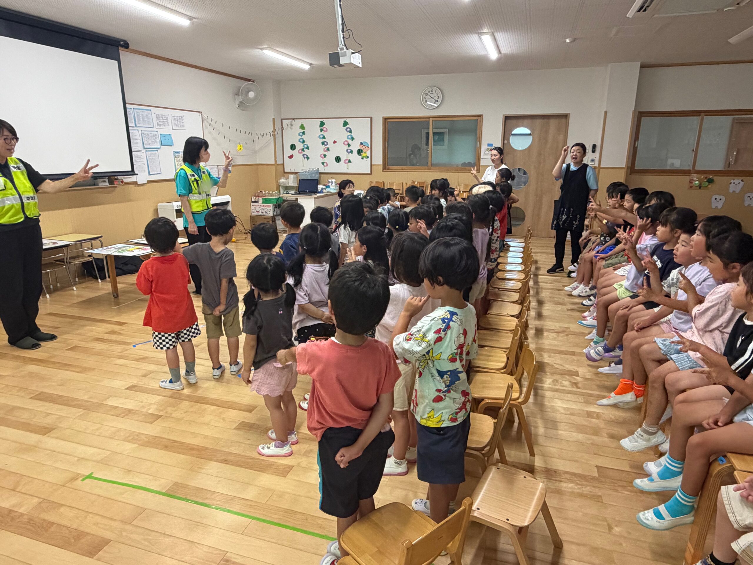 交通安全教室をしました。